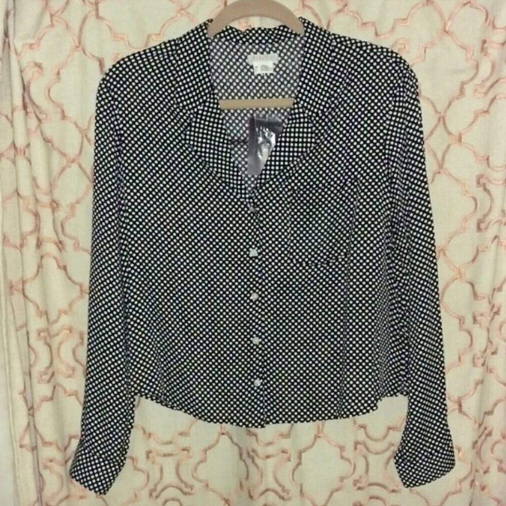 Urban Outfitters Polka Dot Blouse